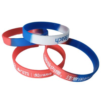 Pulsera de silicona impermeable naranja brillante en oscuro pulsera personalizada regalo de pulsera