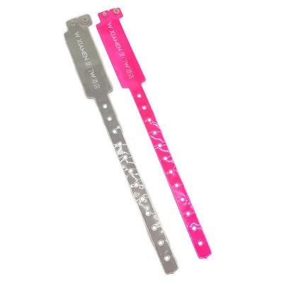 Brazaletes de PVC de 250*25 mm para una fácil identificación en eventos y festivales