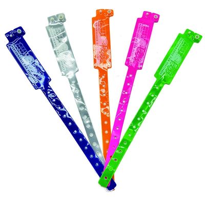 Brazaletes de PVC de 250*25 mm para una fácil identificación en eventos y festivales