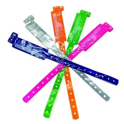 Brazaletes de PVC de 250*25 mm para una fácil identificación en eventos y festivales