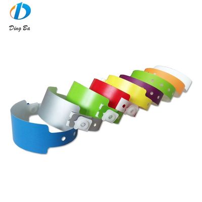 250*16mm L Forma de plástico Eventos Brazalete Impresión personalizada Logotipo Brazalete Snap Button Brazalete
