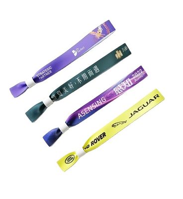 Pulsera RFID desechable de poliéster/cinturón para eventos de fiestas personalizados 13.56 MHZ