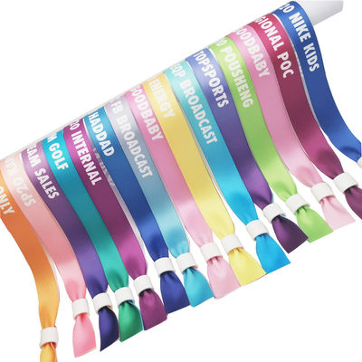 Pulsera RFID desechable de poliéster/cinturón para eventos de fiestas personalizados 13.56 MHZ