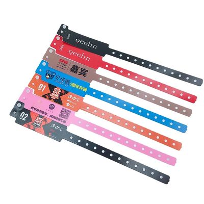 Suministro para fiestas Una sola vez, pulsera de identificación numerada impermeable para eventos