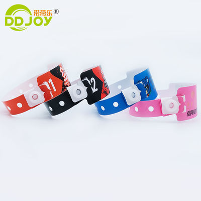 Suministro para fiestas Una sola vez, pulsera de identificación numerada impermeable para eventos