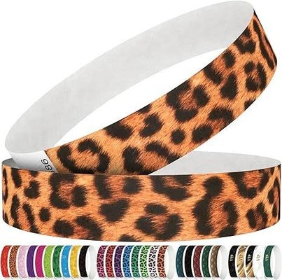 Logotipo personalizado Pulseras de papel resistentes a la lágrima resistentes al agua para conciertos y fiestas