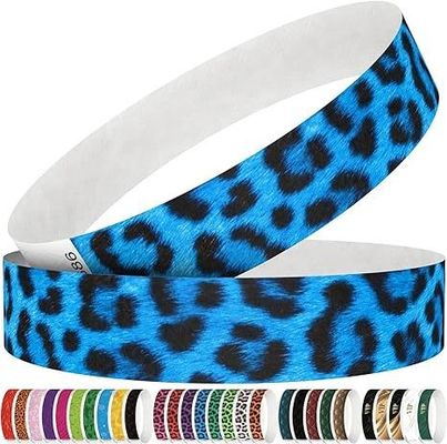 Logotipo personalizado Pulseras de papel resistentes a la lágrima resistentes al agua para conciertos y fiestas