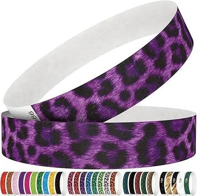 Logotipo personalizado Pulseras de papel resistentes a la lágrima resistentes al agua para conciertos y fiestas