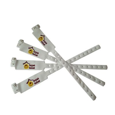 Pulsera de identificación de PVC/vinilo impresa a medida para la identificación de eventos