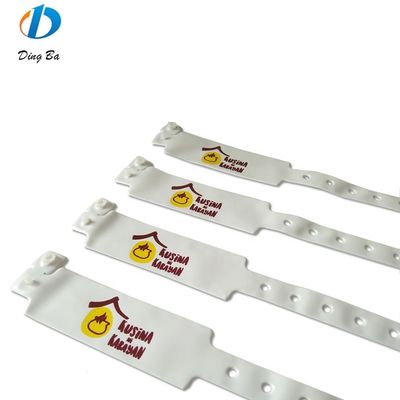 Pulsera de identificación de PVC/vinilo impresa a medida para la identificación de eventos