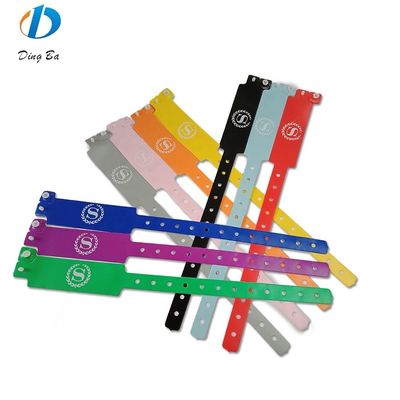 Pulsera de identificación de PVC/vinilo impresa a medida para la identificación de eventos