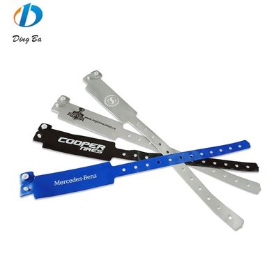 Pulsera de identificación de PVC/vinilo impresa a medida para la identificación de eventos