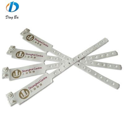 Pulsera de identificación de PVC/vinilo impresa a medida para la identificación de eventos
