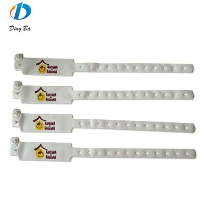 Pulsera de identificación de PVC/vinilo impresa a medida para la identificación de eventos