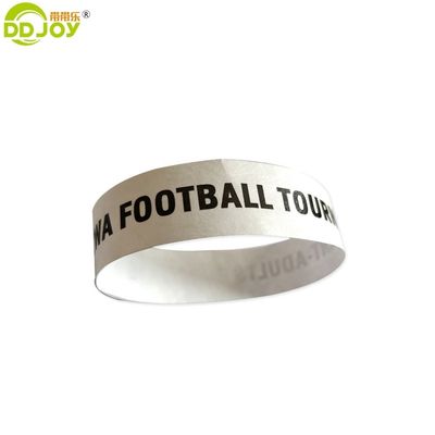 Impresión Eventos Suministros para fiestas Pulsera resistente a las lágrimas Papel desechable Pulsera Tyvek