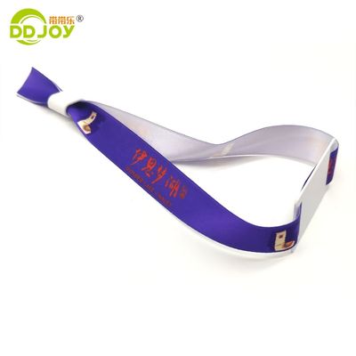 350 * 15mm de tejido de fiesta personalizado profesional RFID brazalete personalizable para cualquier evento