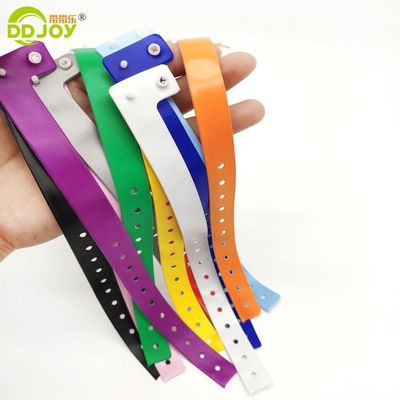 Amarillo de una sola vez suave cómodo PVC vinilo ID pulsera de pulsera para cualquier festival