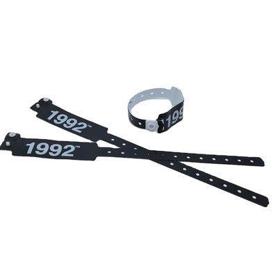 Logotipo personalizado Brazaletes de pulsera de PVC / vinilo para eventos Festival 250 * 25mm / 250 * 16mm