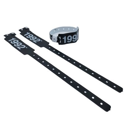 Logotipo personalizado Brazaletes de pulsera de PVC / vinilo para eventos Festival 250 * 25mm / 250 * 16mm