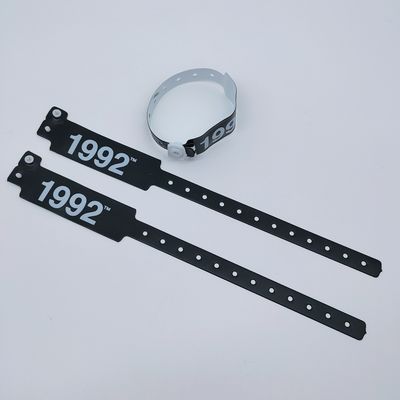 Logotipo personalizado Brazaletes de pulsera de PVC / vinilo para eventos Festival 250 * 25mm / 250 * 16mm