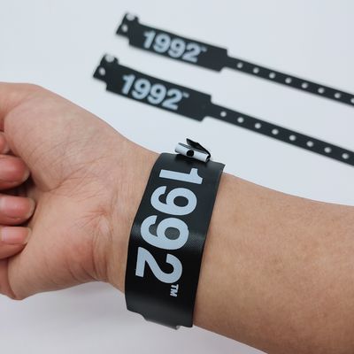 Logotipo personalizado Brazaletes de pulsera de PVC / vinilo para eventos Festival 250 * 25mm / 250 * 16mm