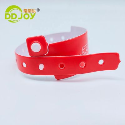 DDjoy Eventos del Festival Impresión de Brazalete de plástico de PVC de vinilo personalizado para admisión VIP
