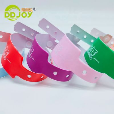 DDjoy Eventos del Festival Impresión de Brazalete de plástico de PVC de vinilo personalizado para admisión VIP