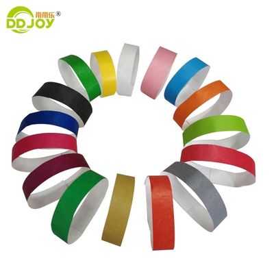 Pulseras Tyvek en naranja 100 Pcs para Eventos Logotipo OEM Personalizado