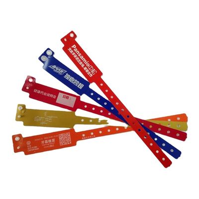 Pulseras de plástico personalizadas para el Club VIP brazaletes de identificación de entrada de automóvil cerradura de plástico