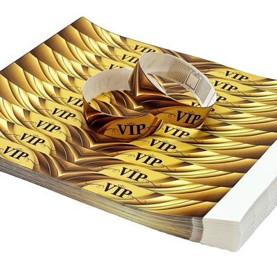 Elección del minorista Logotipo personalizado Tyvek RFID NFC pegatina de pulsera para eventos
