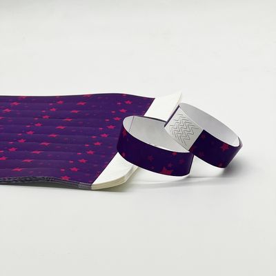 Brazalete de evento de entretenimiento personalizado con el billete de admisión de diseño DuPont impreso