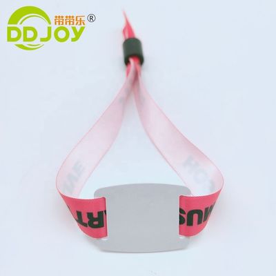 Bandeja de pulsera desechable cómoda personalizada para el control de acceso personalizado al evento
