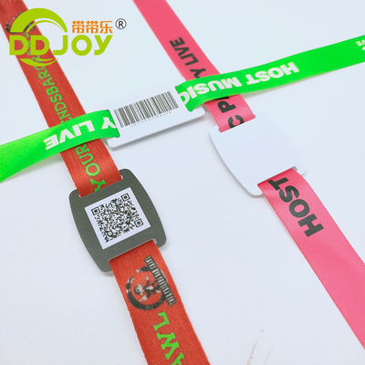 Bandeja de pulsera desechable cómoda personalizada para el control de acceso personalizado al evento