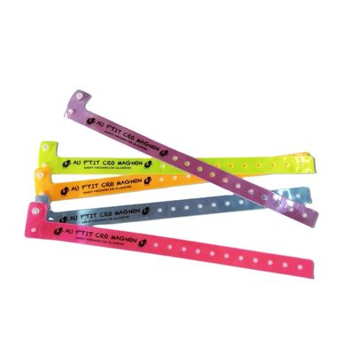 250*25mm/250*16mm Vinyl rojo PVC pulsera pulseras que deben tener para la entrada VIP Pass