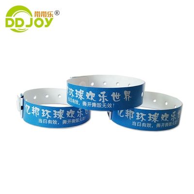 Material compuesto pulseras de identificación a medida impermeable en forma de L pulsera PE para eventos fiesta