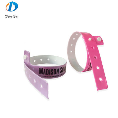 250*25mm/250*16mm Vinyl rojo PVC pulsera pulseras que deben tener para la entrada VIP Pass