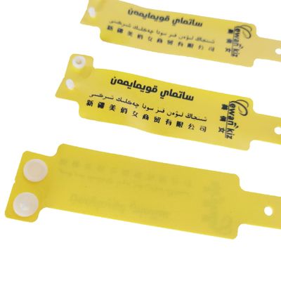 250*25 Brazalete de vinilo impermeable de PVC suave y pulsera de identificación para ocasiones de club
