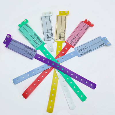 170*18mm Tamaño infantil de pulsera escriturables para uso hospitalario/clínico Conveniente una vez