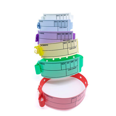170*18mm Tamaño infantil de pulsera escriturables para uso hospitalario/clínico Conveniente una vez