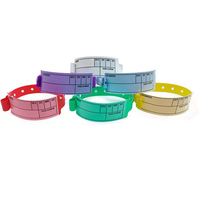 170*18mm Tamaño infantil de pulsera escriturables para uso hospitalario/clínico Conveniente una vez