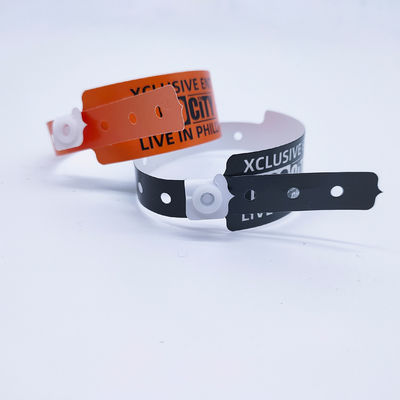 Pulseras de vinilo impermeables en forma de L DDJOY personalizadas una sola vez para eventos de festivales 250 * 16mm