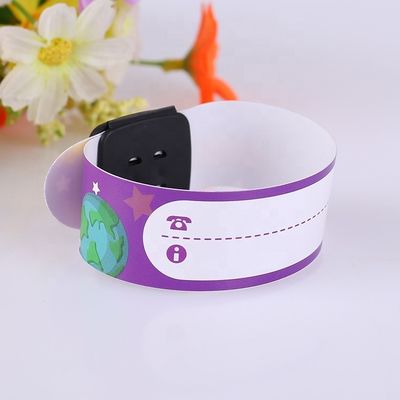 Coloración personalizada de joyas escritas tipo pulseras para niños Identificación de seguimiento