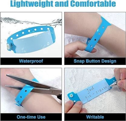 Pulseras de vinilo de PVC personalizadas antiperdidas para eventos y festivales