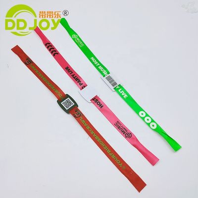 Control de acceso Eventos personalizados Billete Brazalete RFID tejido Tejido NFC Muñeca tamaño regular 350 * 15mm