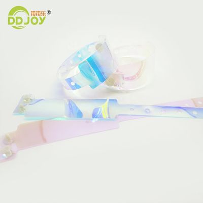Favorito de las fiestas Colorido Gradiente Color Brazalete de pulsera TPU personalizada para eventos Solución de identificación