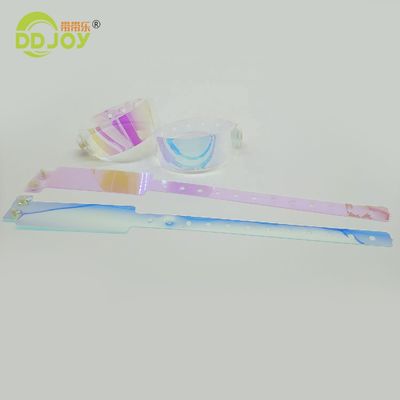 Favorito de las fiestas Colorido Gradiente Color Brazalete de pulsera TPU personalizada para eventos Solución de identificación