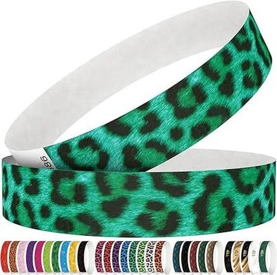 Patrones personalizados Logotipo OEM Tyvek Pulsera personalizada para bodas y reuniones
