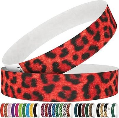 Patrones personalizados Logotipo OEM Tyvek Pulsera personalizada para bodas y reuniones