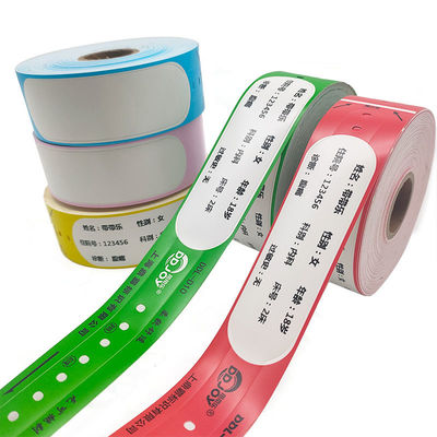 Impresión directa de carteles de hospital Brazaletes para adultos con código de barras y tipo de material de papel