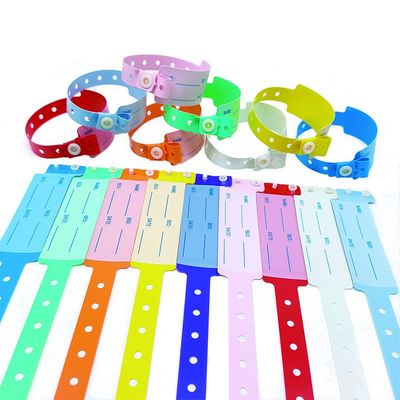 Bandas de identificación médica resistentes al agua desechables para adultos y niños 250*25 mm